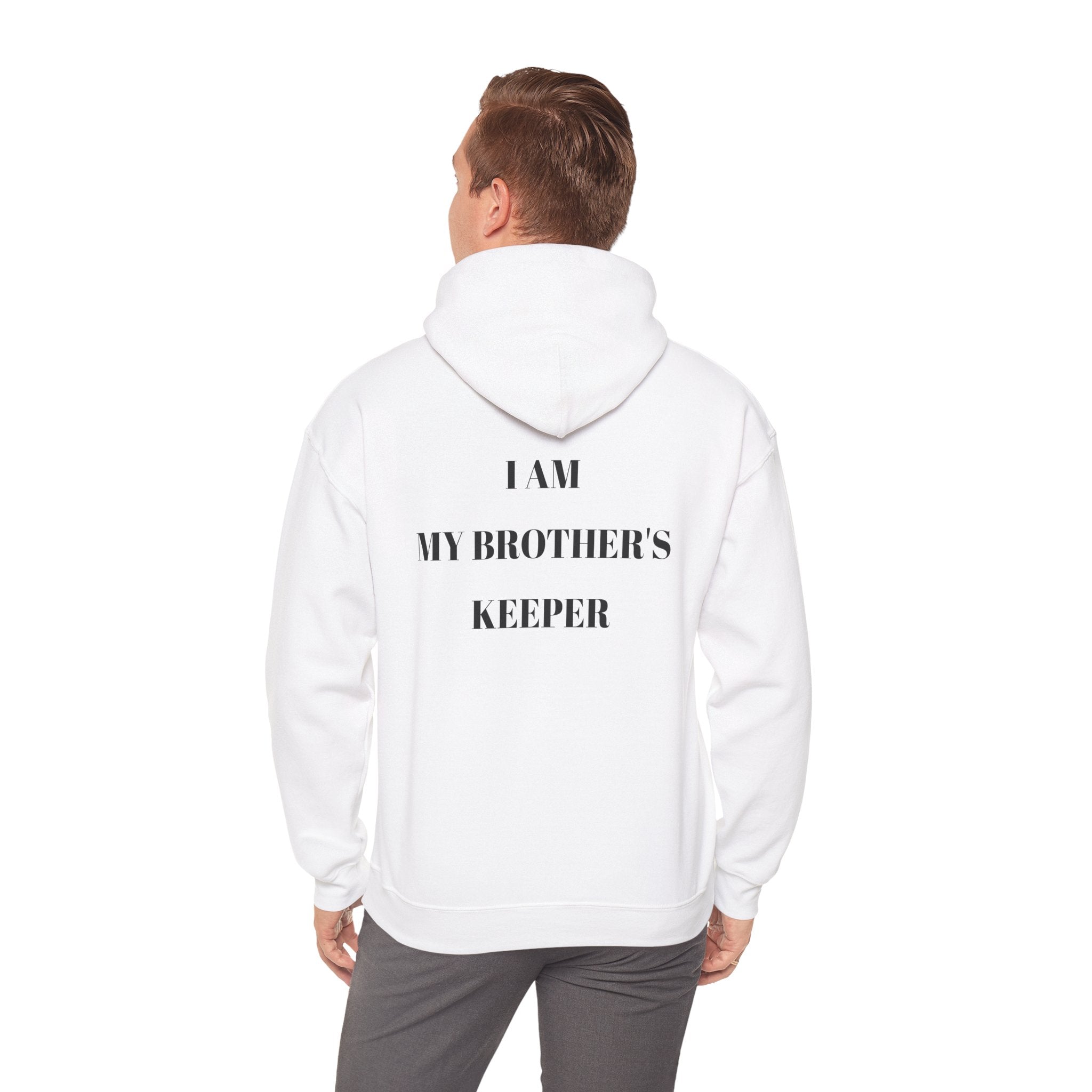 Proverbs 27:17 "I Am My Brother's Keeper" Hoodie — Christian Faith Pullover