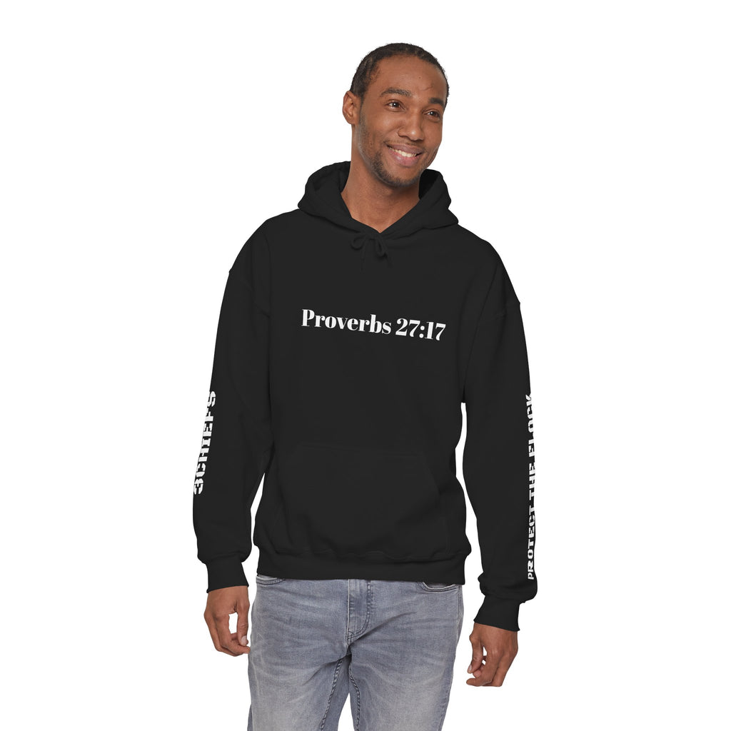 Proverbs 27:17 "I Am My Brother's Keeper" Hoodie — Christian Faith Pullover