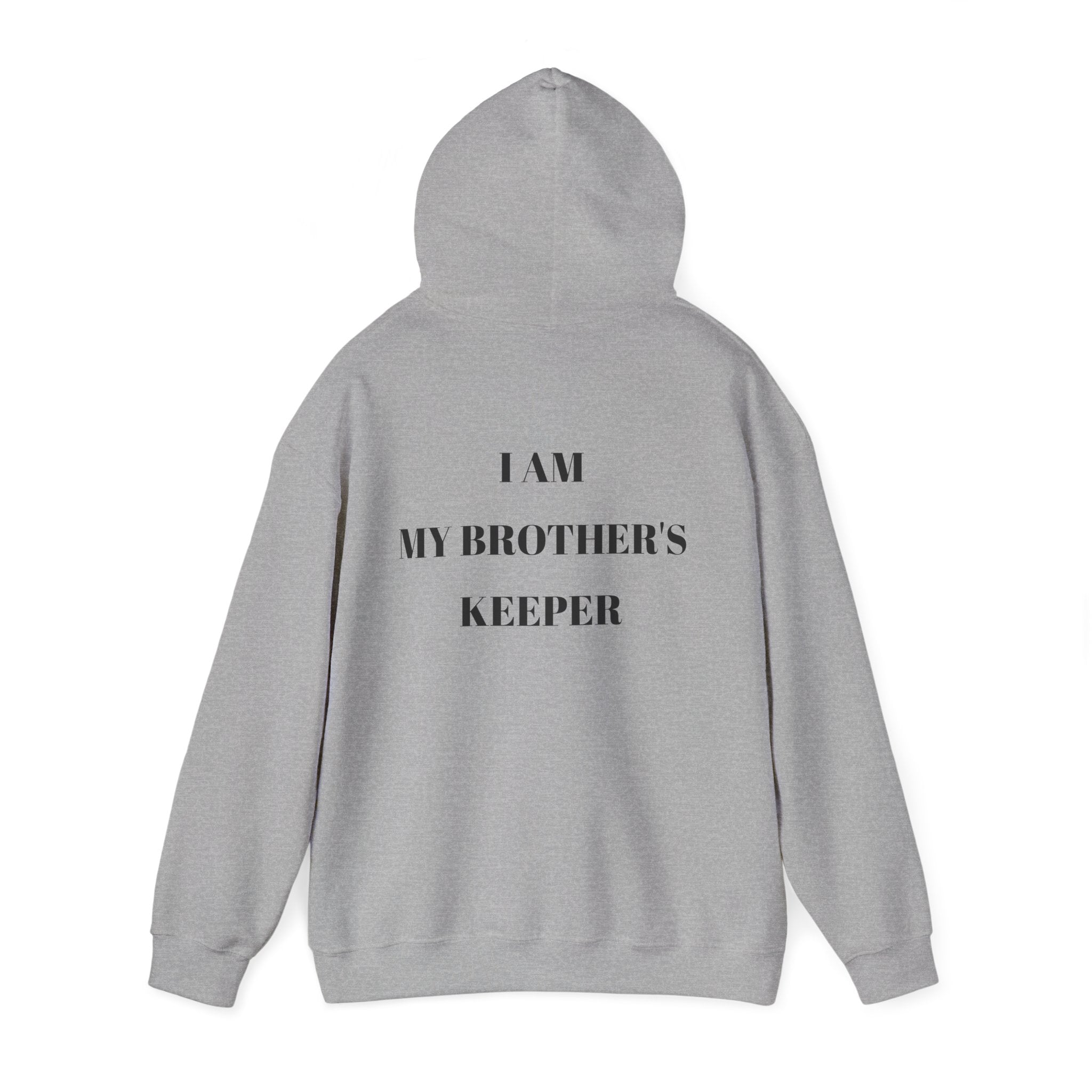 Proverbs 27:17 "I Am My Brother's Keeper" Hoodie — Christian Faith Pullover