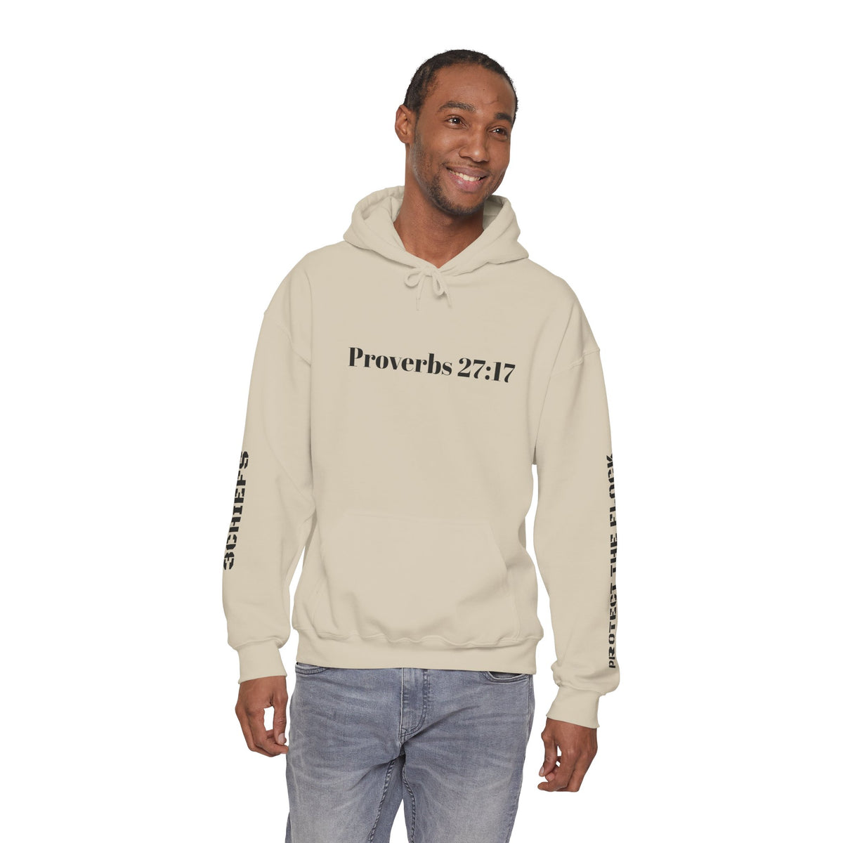 Proverbs 27:17 "I Am My Brother's Keeper" Hoodie — Christian Faith Pullover
