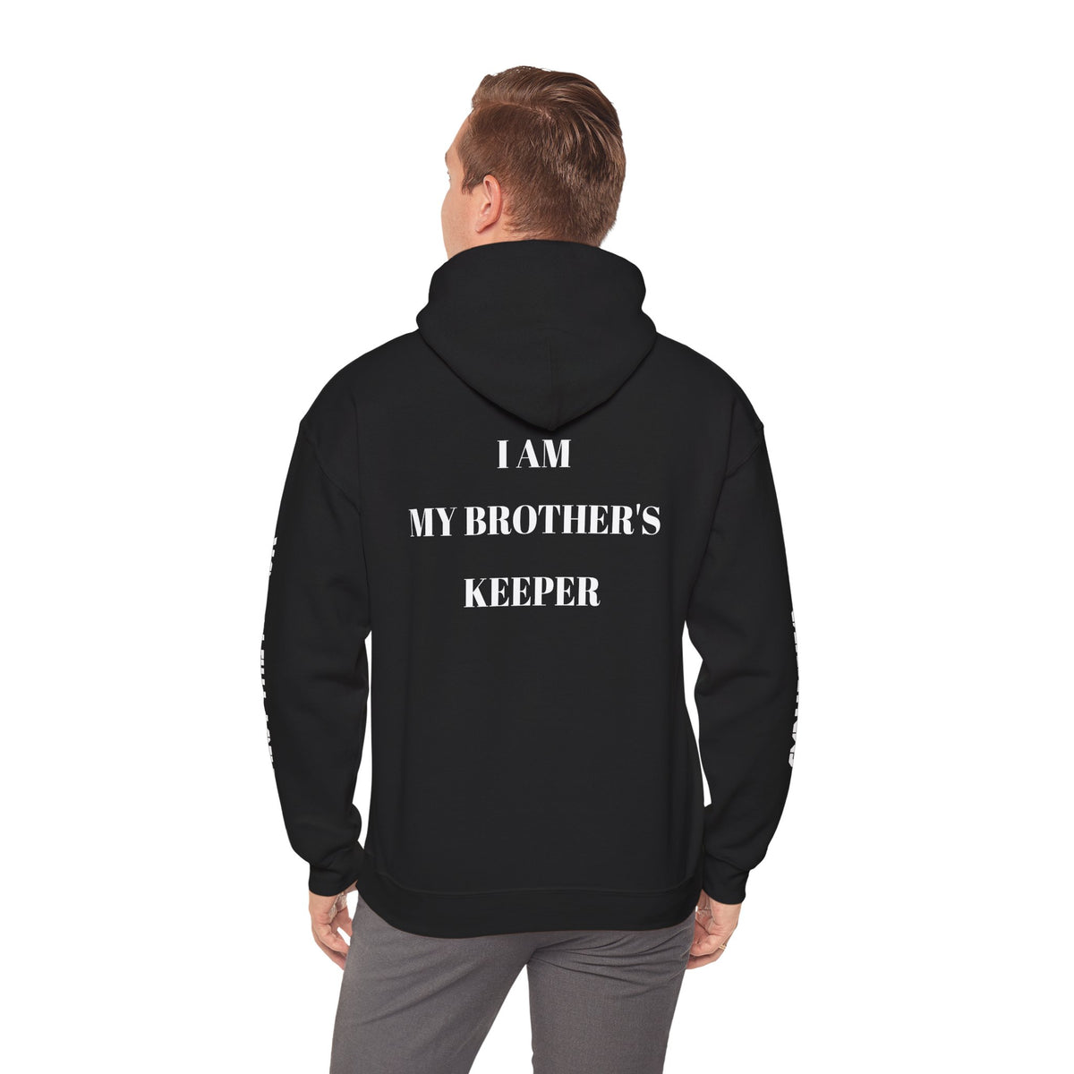 Proverbs 27:17 "I Am My Brother's Keeper" Hoodie — Christian Faith Pullover