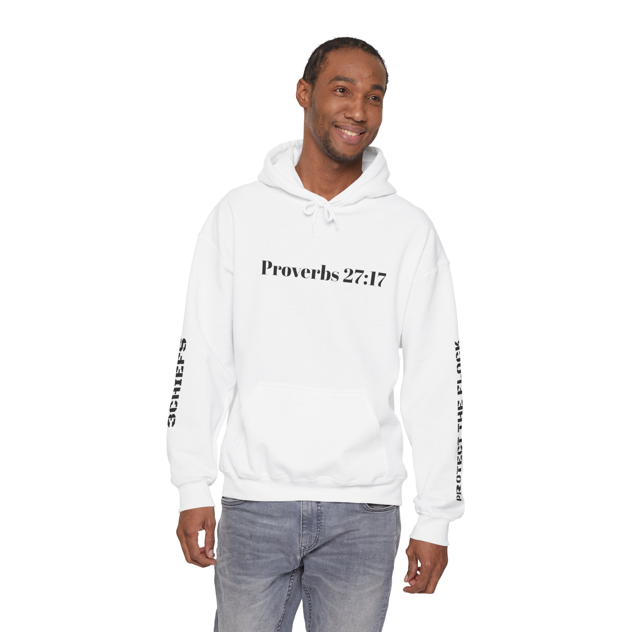 Proverbs 27:17 "I Am My Brother's Keeper" Hoodie — Christian Faith Pullover