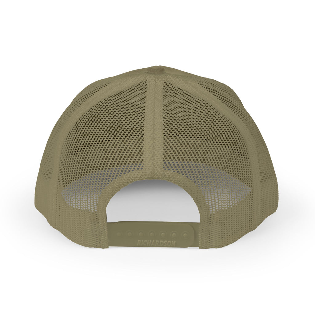 Priority Target Trucker Cap — Distressed Text Snapback Hat
