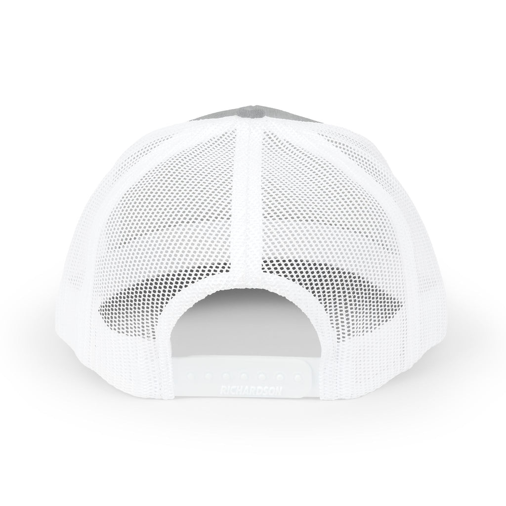 Priority Target Trucker Cap — Distressed Text Snapback Hat