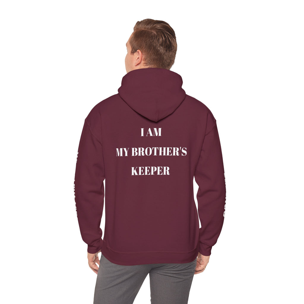 Proverbs 27:17 "I Am My Brother's Keeper" Hoodie — Christian Faith Pullover