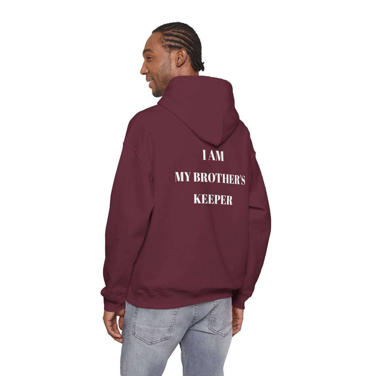 Proverbs 27:17 "I Am My Brother's Keeper" Hoodie — Christian Faith Pullover