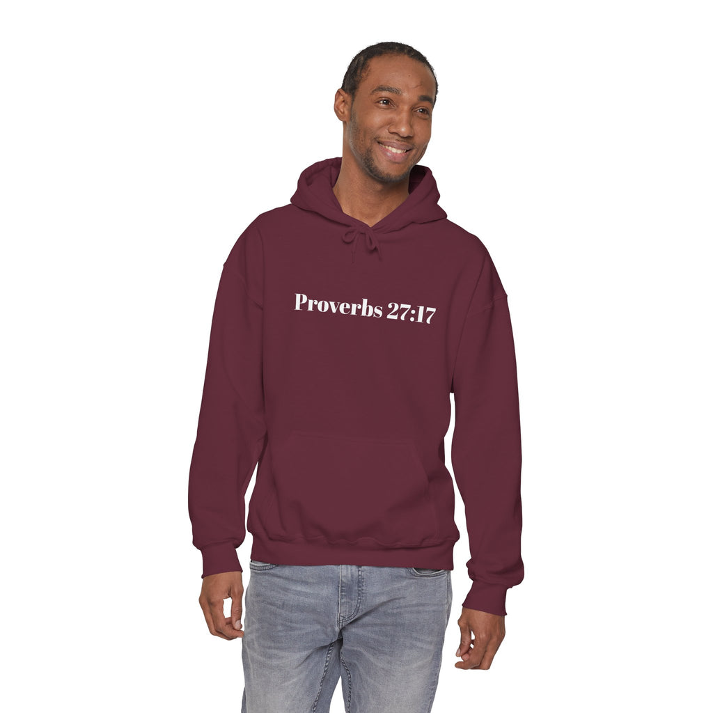 Proverbs 27:17 "I Am My Brother's Keeper" Hoodie — Christian Faith Pullover