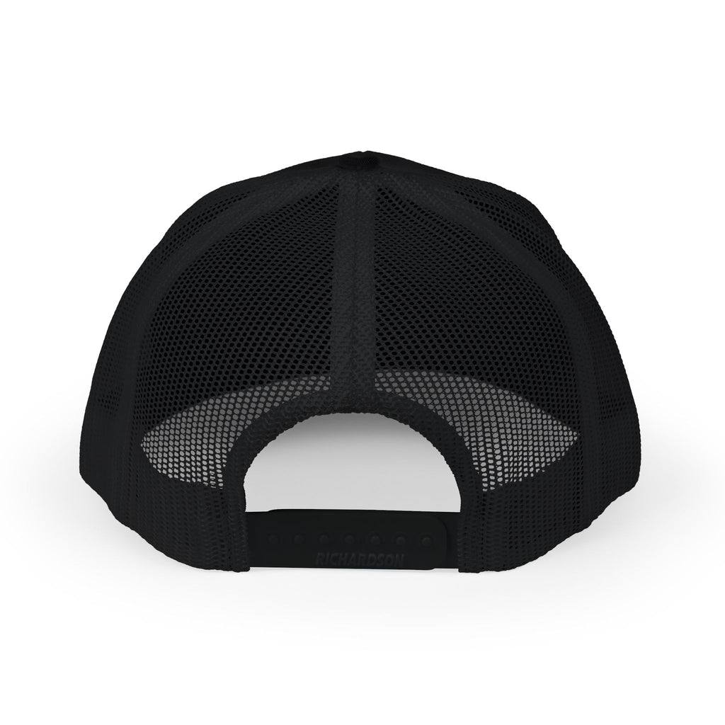 Priority Target Trucker Cap — Distressed Text Snapback Hat