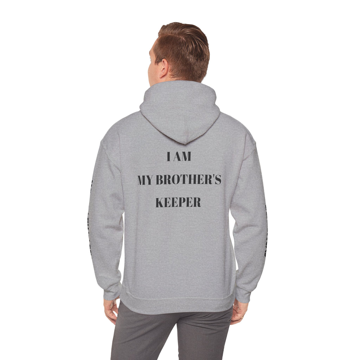 Proverbs 27:17 "I Am My Brother's Keeper" Hoodie — Christian Faith Pullover
