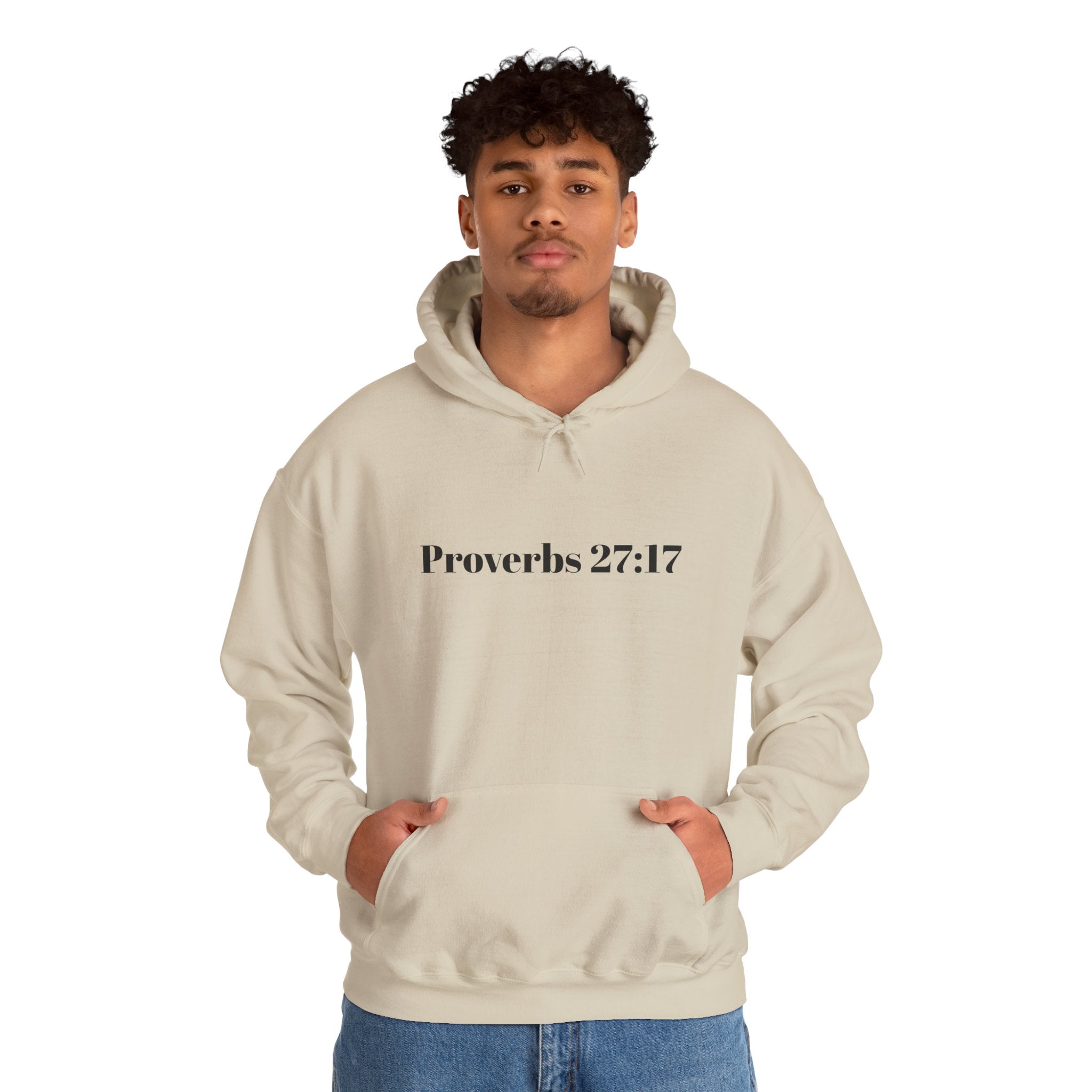 Proverbs 27:17 "I Am My Brother's Keeper" Hoodie — Christian Faith Pullover