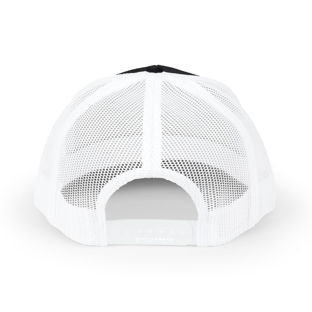 Priority Target Trucker Cap — Distressed Text Snapback Hat