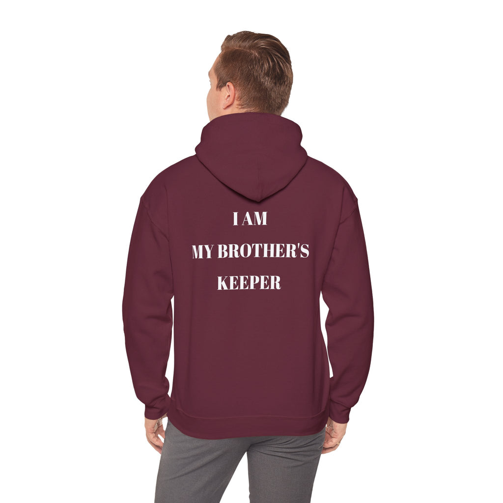 Proverbs 27:17 "I Am My Brother's Keeper" Hoodie — Christian Faith Pullover