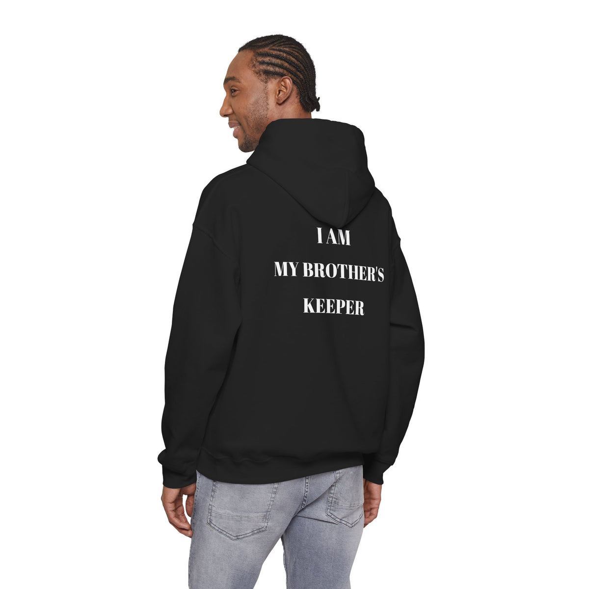 Proverbs 27:17 "I Am My Brother's Keeper" Hoodie — Christian Faith Pullover