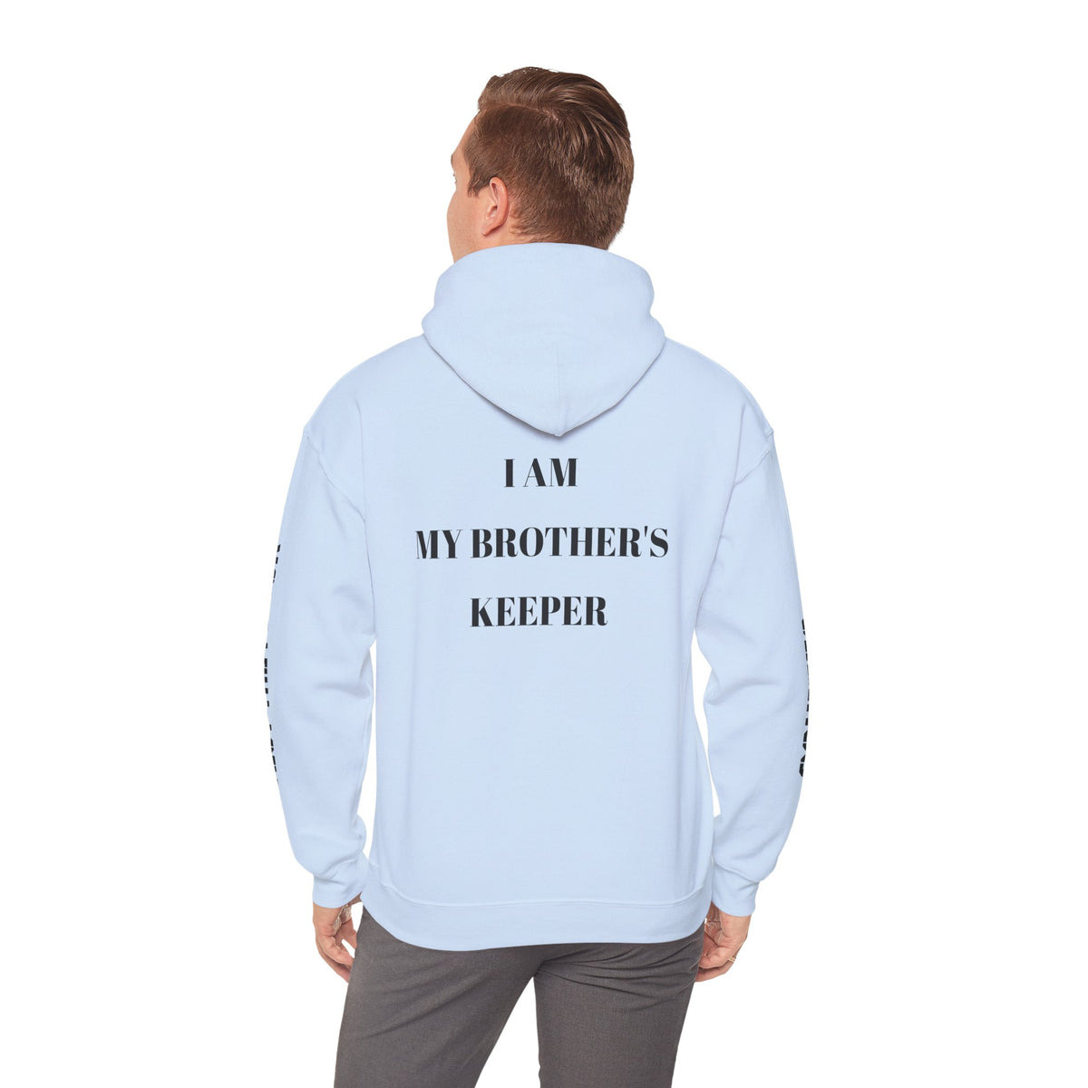 Proverbs 27:17 "I Am My Brother's Keeper" Hoodie — Christian Faith Pullover