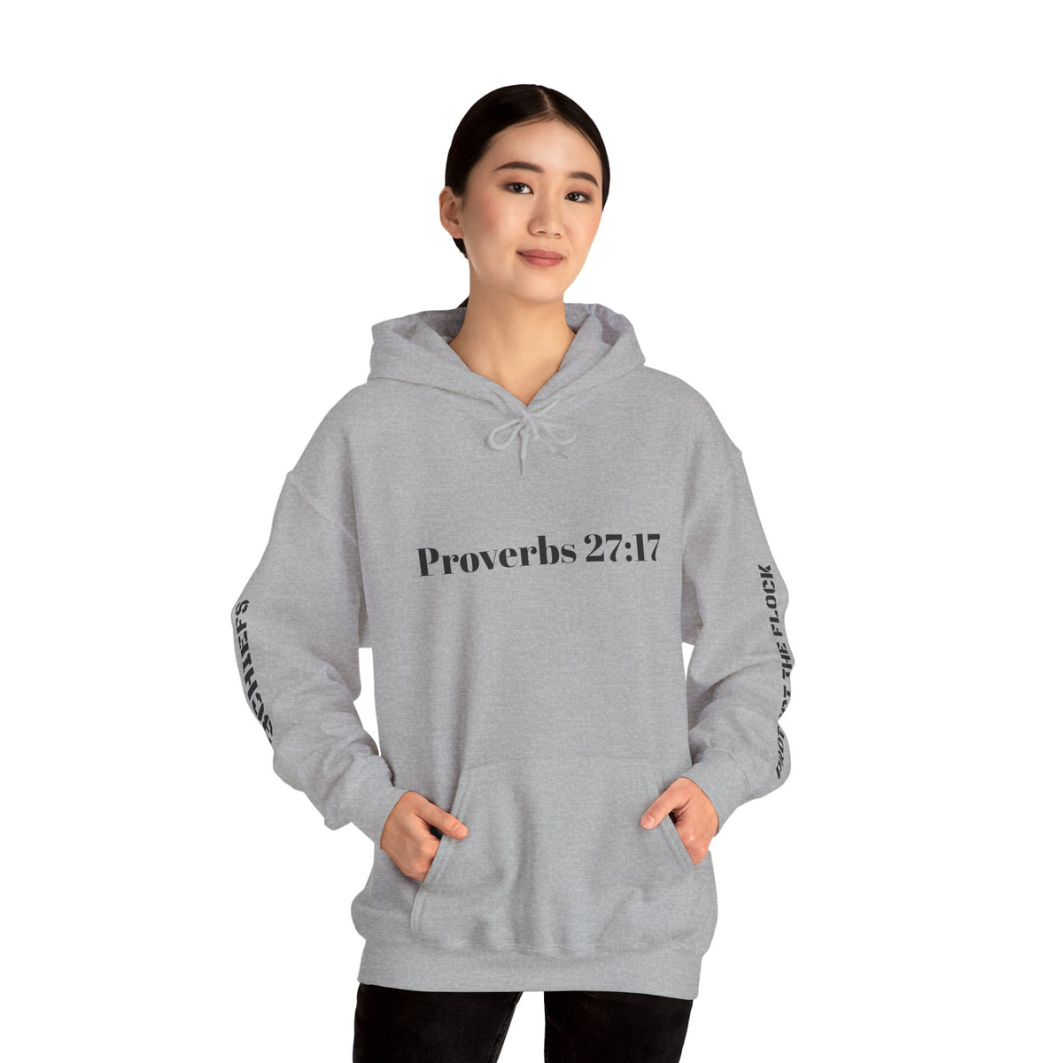 Proverbs 27:17 "I Am My Brother's Keeper" Hoodie — Christian Faith Pullover