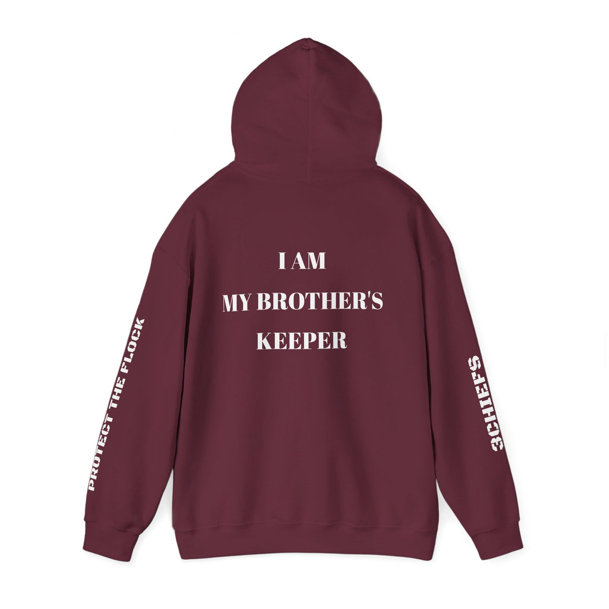 Proverbs 27:17 "I Am My Brother's Keeper" Hoodie — Christian Faith Pullover