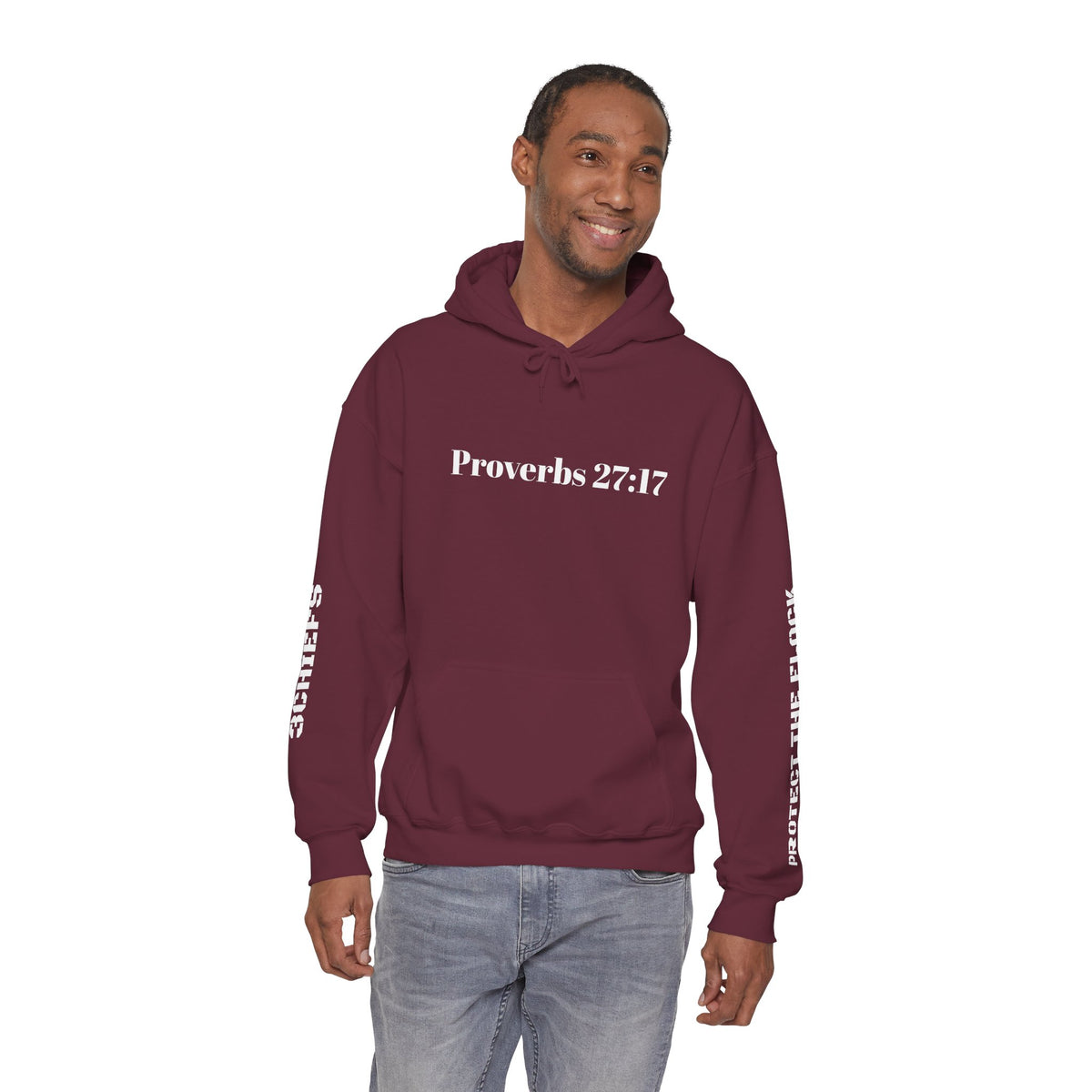 Proverbs 27:17 "I Am My Brother's Keeper" Hoodie — Christian Faith Pullover